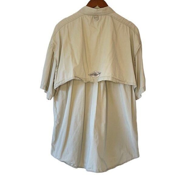 Hook & Tackle Men's Shirt High Tech Fishing Gear Short Sleeve Button Down XL - Picture 3 of 13